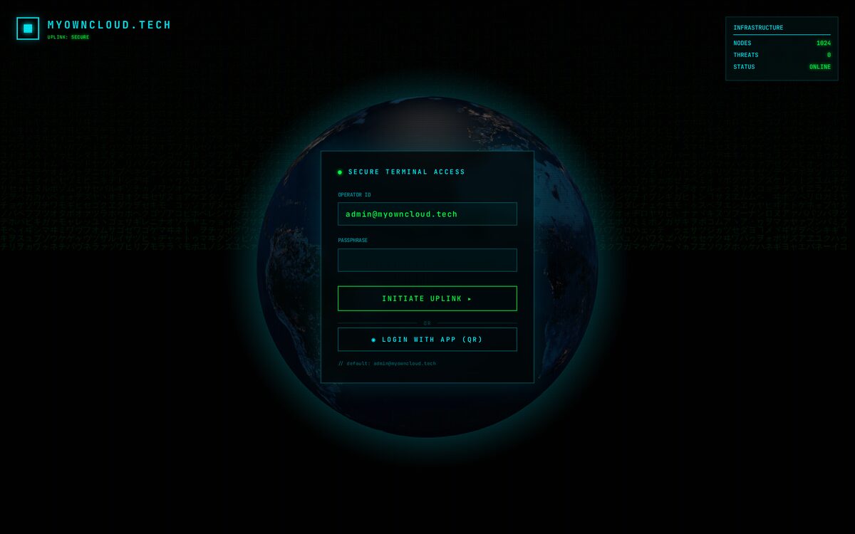 MyOwnCloud Panel website